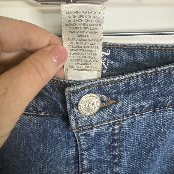 Terra Sky Jeans 18w Petite Straight - Picture 6 of 9